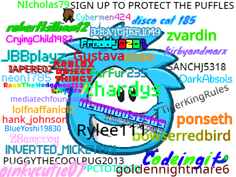 Protect the PUFFLES!  Viva La Club Penguin!