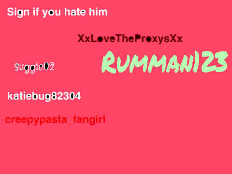 SIGN IF YOU HATE JUSTIN BIEBER!!! {5}|
