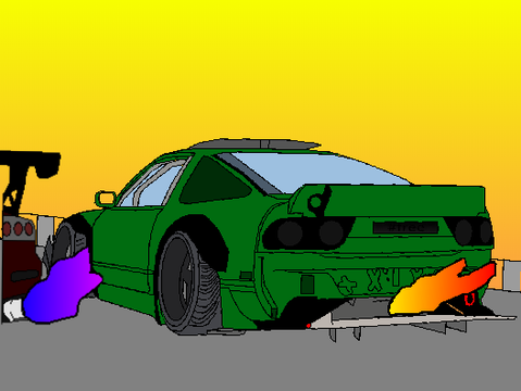 Nissan 240sx ANTI-LAG SOUND! 
