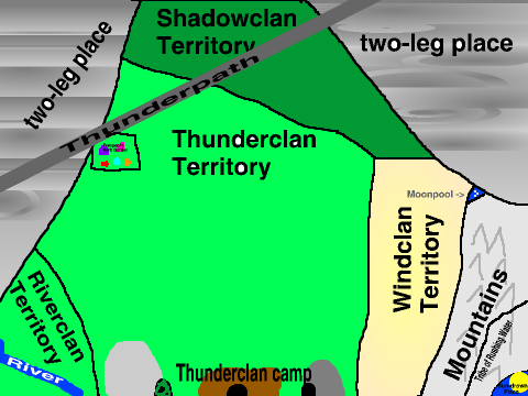 Thunderclan RPG: Territory Map