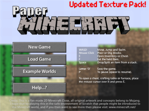 Paper Minecraft - New Textures Ver 2.0