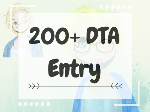200+ DTA Entry