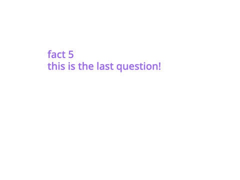 5 facts saturday part 2