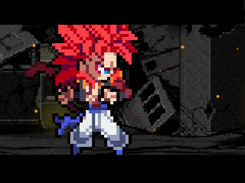 Gogeta beats the crap outta omega  shenron