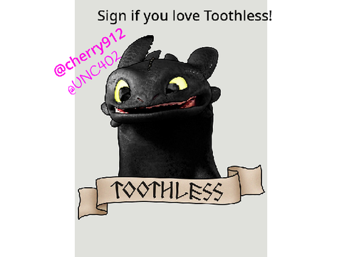 Sign if you love Toothless! remix