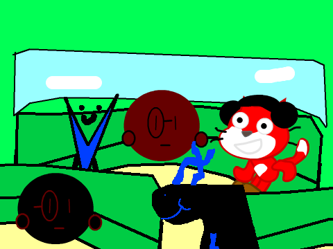Add yourself sitting or standing in the cable car! remix remix