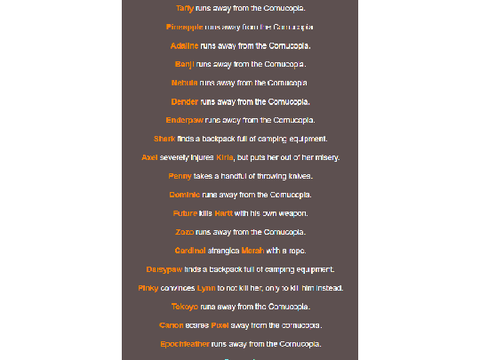 13+ This is what happens when you put all your ocs in the hungar games