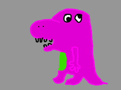 Barney Is A Hungry Boi
