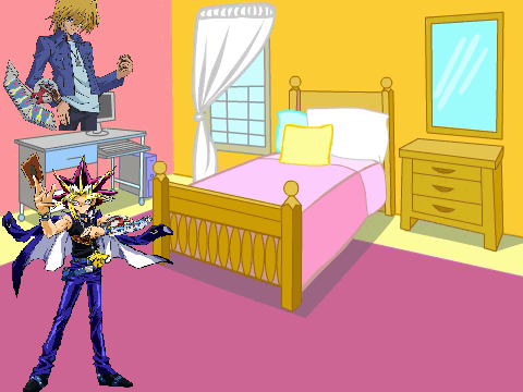 Yugi + Joey vs The Egyptian Gods.