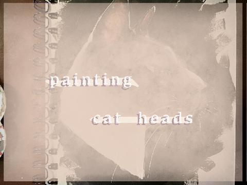 cat head paintings