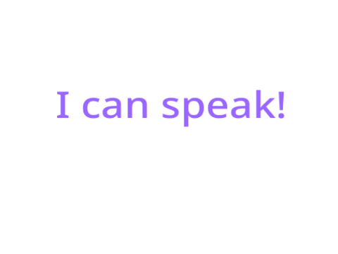 My voice!
