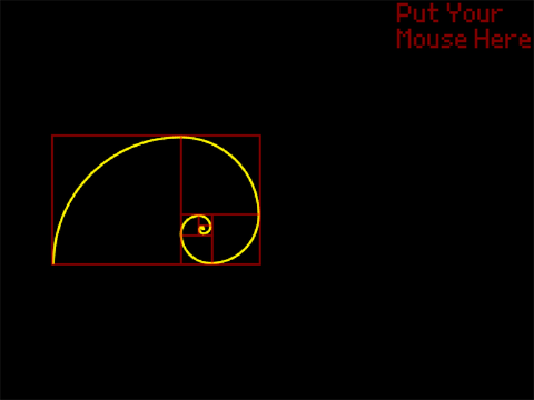 The Fibonacci Numbers + Gold Spiral