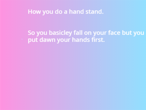 How to do Gymnastics 