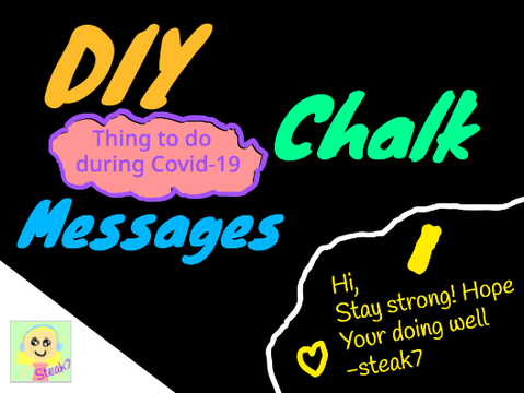 DIY Chalk Messages