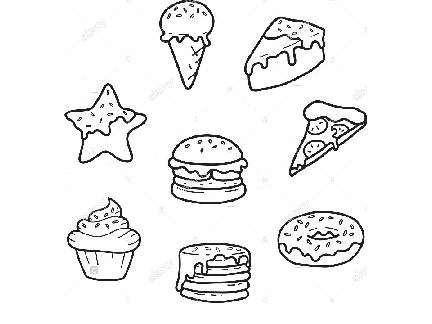 Color the food
