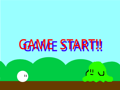 まんまるVSスライム (スライム操作バージョン)