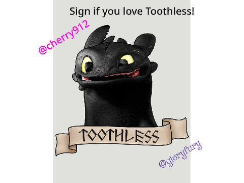 Sign if you love Toothless! remix