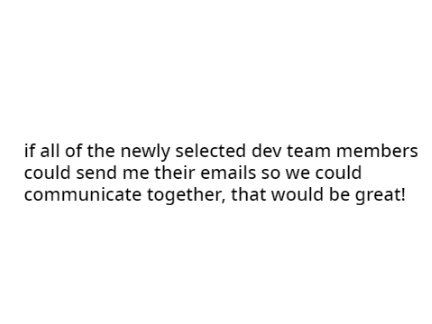 dev team selection