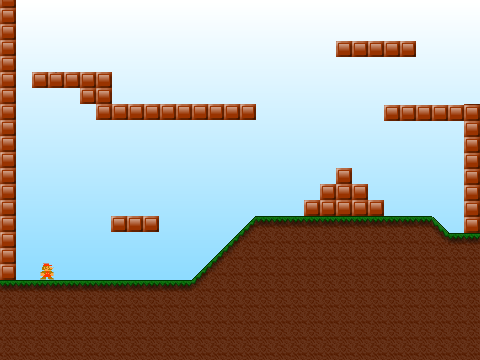 Super Mario Platformer but has background music
