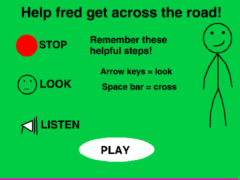 Learn the Green Cross Code Fred! (GCC Simulator)
