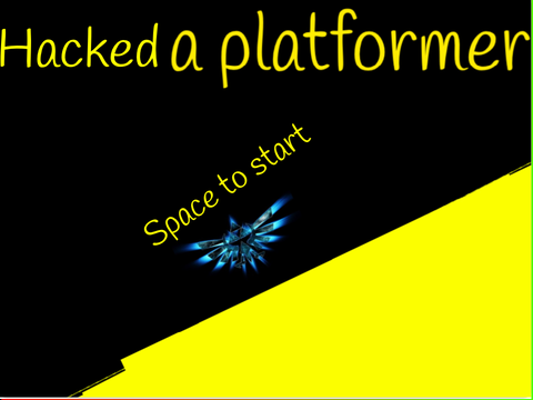 Hacked a platformer