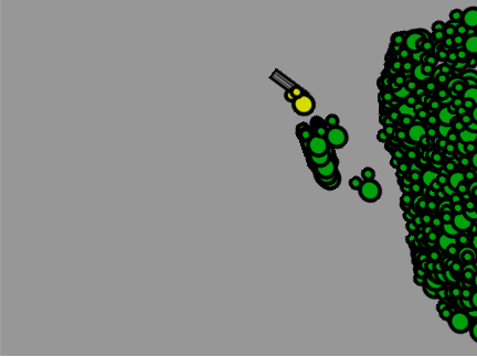 Broken shoot the zombie