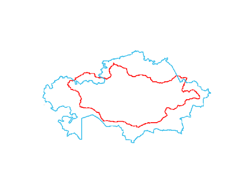 Porównanie rozmiarów Mongolii i Kazachstanu
