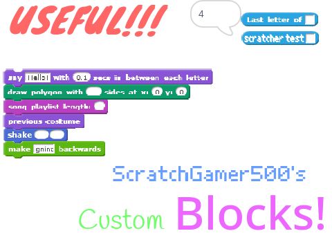 USEFUL Custom Blocks! (3.0 Updated)