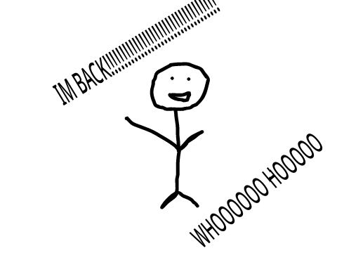 I'M BACK!!!!!! This is to explain what happened. 