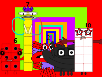Numberblocks 6-10 and Blocky. (YTP Round 12) awesome remix