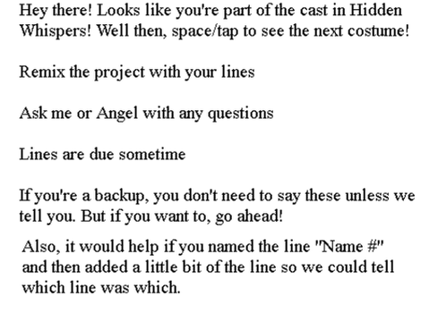 (Part 4) Script for Hidden Whispers