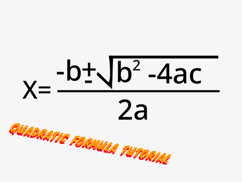 quadratic formula MATH TUTORIAL