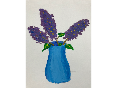 Lilac painting
