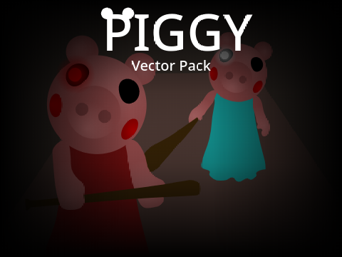Piggy Vector Pack (8+) Added Little monster and Big monster