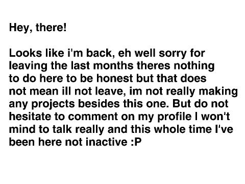 Hey, It's been a while....