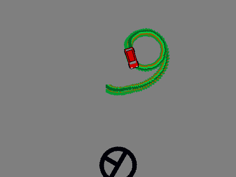 car doing donuts