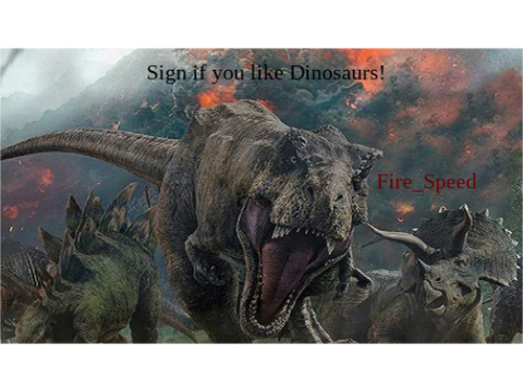 Remix and Sign if you like Dinosaurs!!