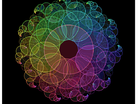 The colorful spinning sun.  remix