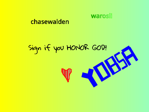 Sign if you're a Christian!! (3)