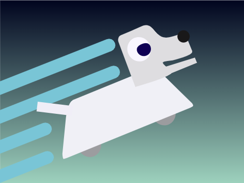 Robot Dog In Space