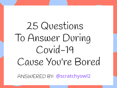 25 Questions to Answer During Covid-19 Cause You're Bored Remix remix