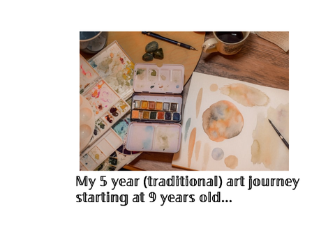 My 5 year traditional art journey