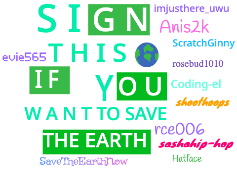 Sign this if you want to save our planet!  remix-4