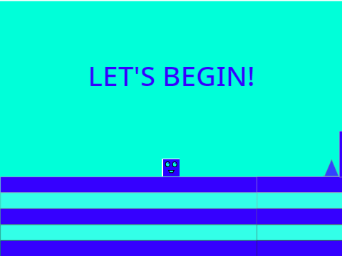 {blue}- AS SCROLLING PLATFORMER 