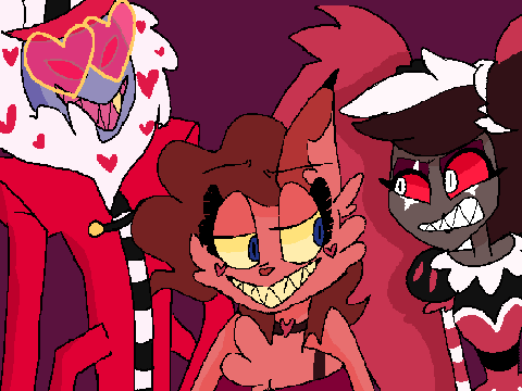 He pushed me down the stairs//Animatic// Hazbin Hotel