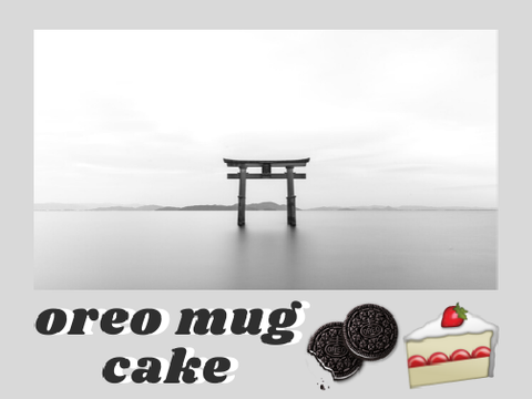 ❀ 2 ing. oreo mug cake