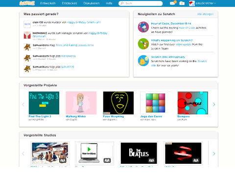 Scratch start page [VECTOR]