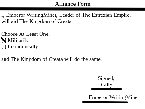 Creatan Alliance with Estrezia