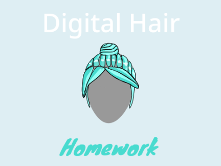 Drawing digital hair OwO remix