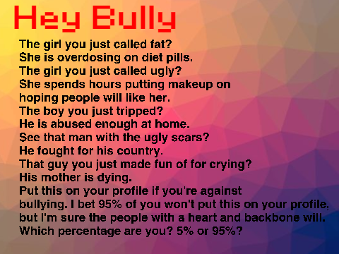 -Help Stop Bullying- remixremixremixremix